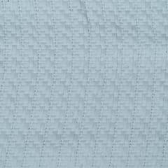 White Natural Dyeable Cotton Jacquard Fabric