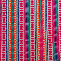 Multi Colour Cotton Acralic Jacquard Fabric