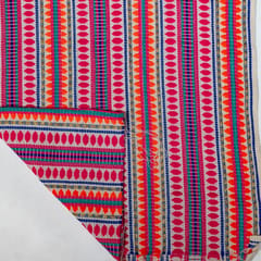 Multi Colour Cotton Acralic Jacquard Fabric