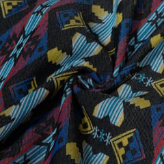 MultiColor Geometrical Design Cotton Blend Jacquard Fabric