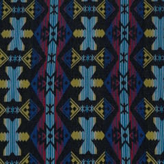 MultiColor Geometrical Design Cotton Blend Jacquard Fabric