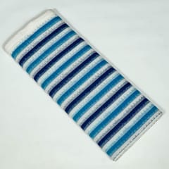 Blue Color Cotton Ikat Fabric