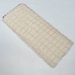 Cream Colour Cotton Jacquard Fabric
