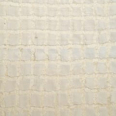 Cream Colour Cotton Jacquard Fabric
