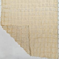 Cream Colour Cotton Jacquard Fabric