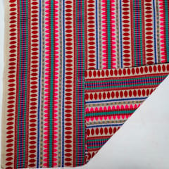 Multi Colour Cotton Acralic Jacquard Fabric