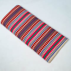 Multi Colour Cotton Acralic Jacquard Fabric