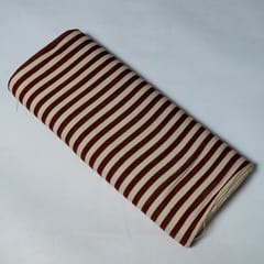 Brown Colour Cotton Jacquard Fabric