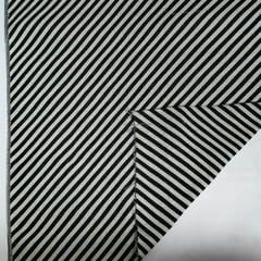 Black and White Colour Cotton Jacquard Fabric