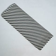 Black and White Colour Cotton Jacquard Fabric