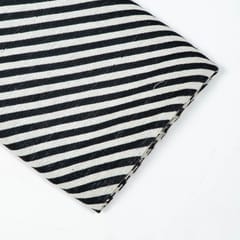 Black and White Colour Cotton Jacquard Fabric