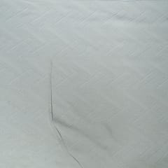 Off White Natural Dyeable Cotton Jacquard Fabric