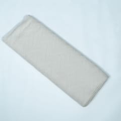 Off White Natural Dyeable Cotton Jacquard Fabric