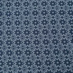 Blue and White Lightweight Cotton Jacquard Fabric