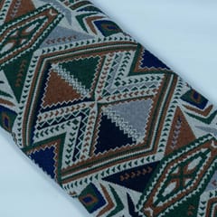 MultiColor Geometrical Design Cotton Blend Jacquard Fabric