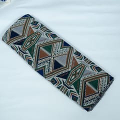 MultiColor Geometrical Design Cotton Blend Jacquard Fabric