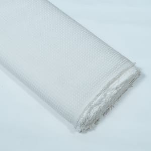 White Dyeable Honey Com Cotton Jacquard Fabric