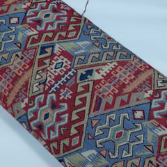 MultiColor Geometrical Design Cotton Blend Jacquard Fabric