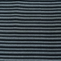 Black and Grey Stripe Design Cotton Blend Jacquard Fabric