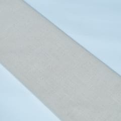 Off White Cotton Slub Jacquard Fabric