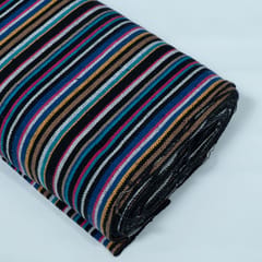 MultiColor Stripe Design Cotton Blend Jacquard Fabric