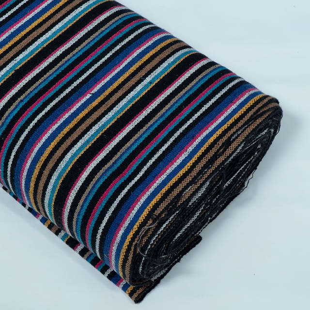 MultiColor Stripe Design Cotton Blend Jacquard Fabric