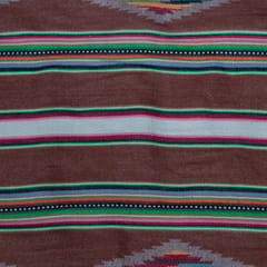 Brown Color Lightweight Cotton Jacquard Fabric