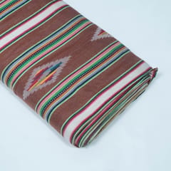 Brown Color Lightweight Cotton Jacquard Fabric
