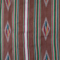 Brown Color Lightweight Cotton Jacquard Fabric