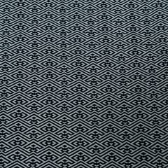 Black and White Cotton Blend Jacquard Fabric