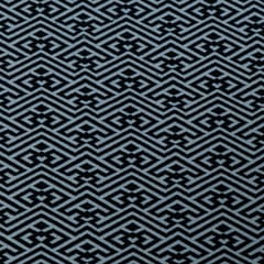 Black and White Cotton Blend Jacquard Fabric
