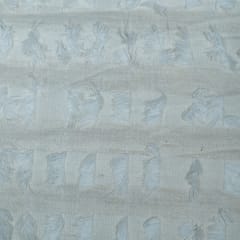 White Tuffting Design Cotton Fabric