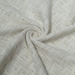 Off White Cotton TNT Slub with Lurex Fabric