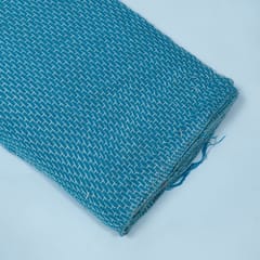 Blue Color Cotton Jacquard Fabric