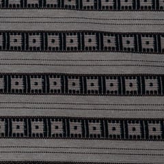 Beige and Black Stripe Design Cotton Blend Jacquard Fabric