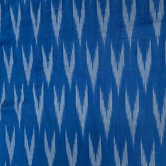 Blue Design Cotton Ikat Fabric