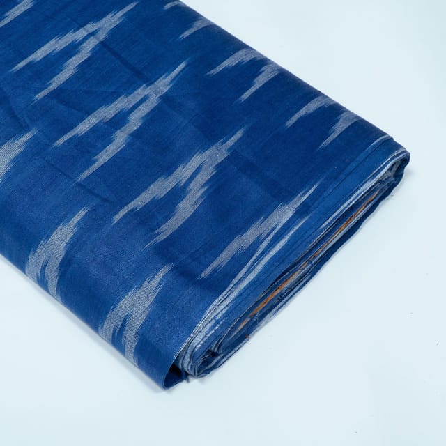Blue Design Cotton Ikat Fabric