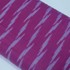 Pink and Blue Design Cotton Ikat Fabric