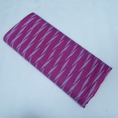 Pink and Blue Design Cotton Ikat Fabric