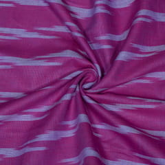 Pink and Blue Design Cotton Ikat Fabric
