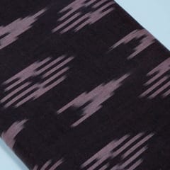 Wine Color Cotton Ikat Fabric