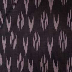 Wine Color Cotton Ikat Fabric