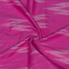 Pink Color Cotton Ikat Fabric