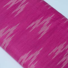 Pink Color Cotton Ikat Fabric