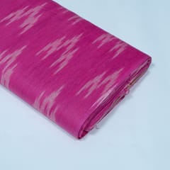 Pink Color Cotton Ikat Fabric