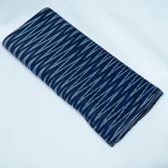 Blue Chevron Design Cotton Ikat Fabric