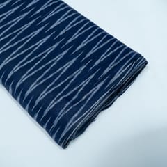 Blue Chevron Design Cotton Ikat Fabric