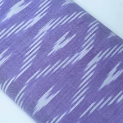 Purple and White Design Cotton Ikat Fabric
