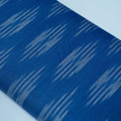 Blue Color Cotton Ikat Fabric