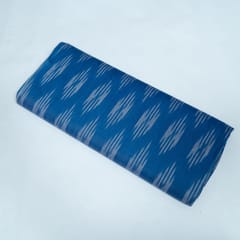 Blue Color Cotton Ikat Fabric